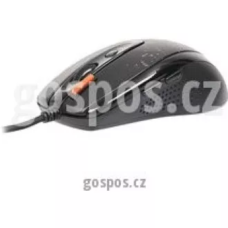 A4tech F5, V-Track herná myš, až 3000DPI, pamäť 160kB, 7 tlačidiel, USB, čierna A4tech F5, V-Track herná myš, až 3000DPI, pamäť 160kB, 7 tlačidiel, USB, čierna