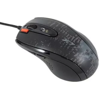 A4tech F5, V-Track herná myš, až 3000DPI, pamäť 160kB, 7 tlačidiel, USB, čierna A4tech F5, V-Track herná myš, až 3000DPI, pamäť 160kB, 7 tlačidiel, USB, čierna