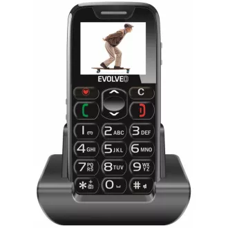 EVOLVEO EasyPhone, mobilný telefón pre seniorov s nabíjacím stojanom (čierna farba) EVOLVEO EasyPhone, mobilný telefón pre seniorov s nabíjacím stojanom (čierna farba)