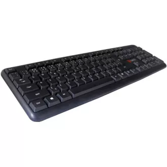 C-TECH klávesnica KB-102 USB, slim, black, SK/SK C-TECH klávesnica KB-102 USB, slim, black, SK/SK