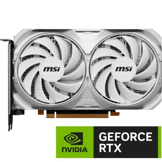 MSI VGA NVIDIA GeForce RTX 4060 VENTUS 2X WHITE 8G OC, 8G GDDR6, 3xDP, 1xHDMI