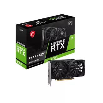 MSI VGA NVIDIA GeForce RTX 3050 VENTUS 2X E 6G OC, 6G GDDR6, 1xDP, 2xHDMI MSI VGA NVIDIA GeForce RTX 3050 VENTUS 2X E 6G OC, 6G GDDR6, 1xDP, 2xHDMI