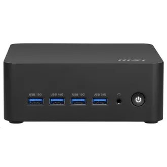 MSI PC Cubi AI 8M-008BEU, R5 8645HS, N/A, N/A SSD, N/A, No OS, Black