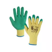 Povrstvené rukavice ROXY, žlto-zelené, veľ. 09