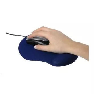 Hama ergonomická gelová podložka pod myš, modrá