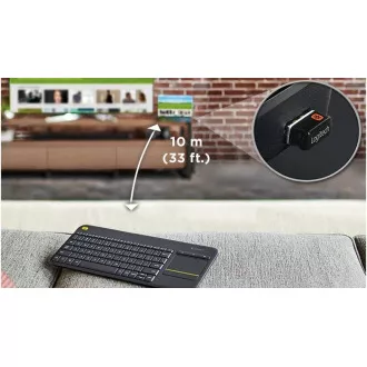 Logitech Wireless Keyboard Touch Unifying K400 Plus, SK