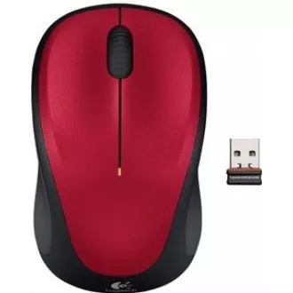 Logitech Wireless Mouse M235, red