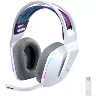 Logitech herné slúchadlá G733, LIGHTSPEED Wireless RGB Gaming Headset, EMEA, white