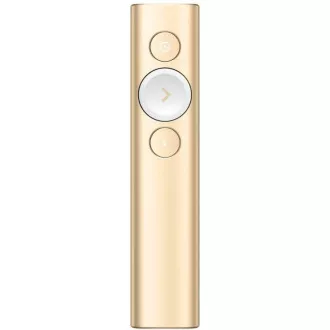 Logitech prezentér Spotlight, Bezdrôtový, Bluetooth, zlatá