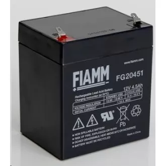 Batéria - Fiamm FG20451 (12V/4, 5Ah - Faston 187), životnosť 5 rokov Batéria - Fiamm FG20451 (12V/4, 5Ah - Faston 187), životnosť 5 rokov