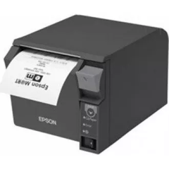 EPSON TM-T70II pokladničná tlačiareň, USB + serial, čierna, rezačka, so zdrojom