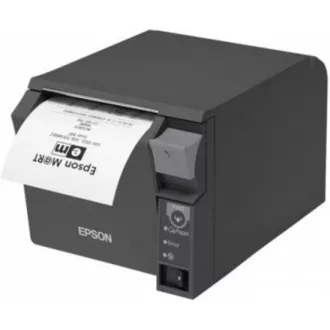 EPSON TM-T70II pokladničná tlačiareň, USB + serial, čierna, rezačka, so zdrojom