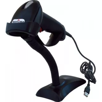 Virtuos laserová čítačka HT-900A, USB (emulácia klávesnice/RS232), čierna