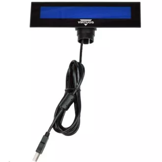 Virtuos LCD zákaznícky displej Virtuos FL-2026MB 2x20, USB, čierny