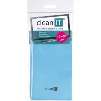CLEAN IT Čistiaca utierka z mikrovlákna, veľká 42x40 cm modrá