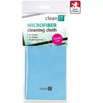 CLEAN IT Čistiaca utierka z mikrovlákna, veľká 42x40 cm modrá