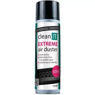 CLEAN IT Stlačený vzduch EXTREME 500g, NEHORĽAVÝ