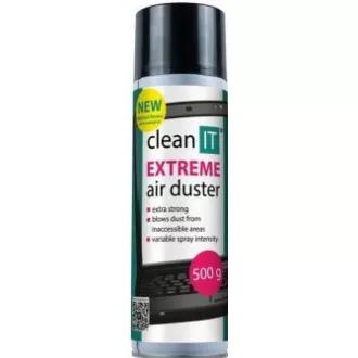 CLEAN IT Stlačený vzduch EXTREME 500g, NEHORĽAVÝ