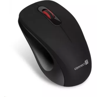CONNECT IT "MUTE" bezdrôtová optická tichá myš, USB, (+ 1x AA batéria zadarmo), čierna