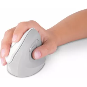 CONNECT IT FOR HEALTH ergonomická vertikálna myš, (+ 1x AA batéria zadarmo), bezdrôtová, BIELA