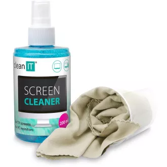 CLEAN IT Čistiaci roztok na obrazovky 200ml s utierkou vo viečku CLEAN IT Čistiaci roztok na obrazovky 200ml s utierkou vo viečku