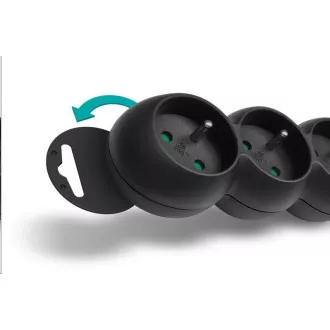 CONNECT IT predlžovací kábel 230 V, 5 zásuviek, 2 m, s vypínačom (čierny) CONNECT IT predlžovací kábel 230 V, 5 zásuviek, 2 m, s vypínačom (čierny)