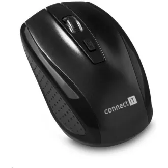 CONNECT IT Bezdrôtová optická myš (+ 2x AAA batéria zadarmo), čierna CONNECT IT Bezdrôtová optická myš (+ 2x AAA batéria zadarmo), čierna