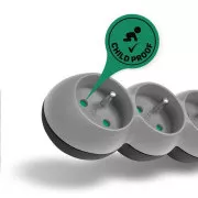 CONNECT IT predlžovací kábel 230 V, 6 zásuviek, 3 m, s vypínačom (biely)
