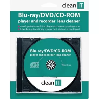 CLEAN IT čistiace CD pre Blu-ray/DVD/CD-ROM prehrávače (náhrada za CL-32) CLEAN IT čistiace CD pre Blu-ray/DVD/CD-ROM prehrávače (náhrada za CL-32)