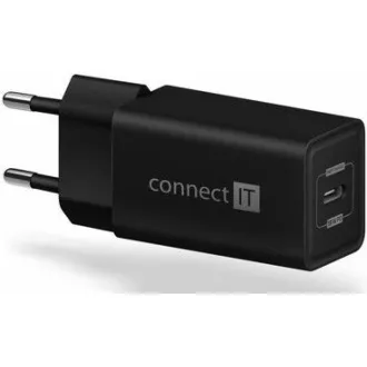 CONNECT IT Fast PD Charge nabíjací adaptér 1×USB-C, 18W PD, čierna