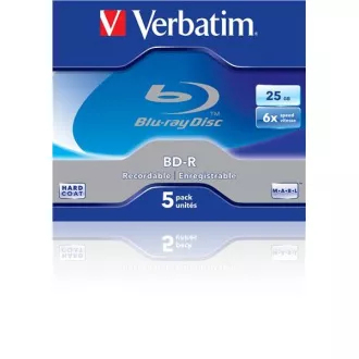 VERBATIM BD-R SL(5-pack) Blue-Ray/Jewel/6x/25GB