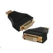 GEMBIRD Kábel redukcia HDMI Male na DVI Female (zlátené kontakty, čený)