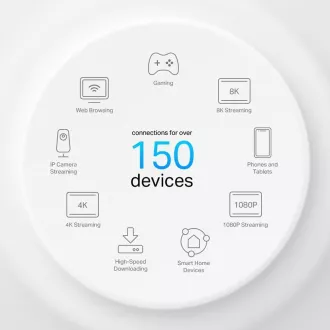 TP-Link Deco X50-PoE (3-pack) WiFi6 Mesh (AX3000, 2, 4GHz/5GHz, 1x2, 5GbELAN/WAN, 1xGbELAN/WAN, 1xPoE)
