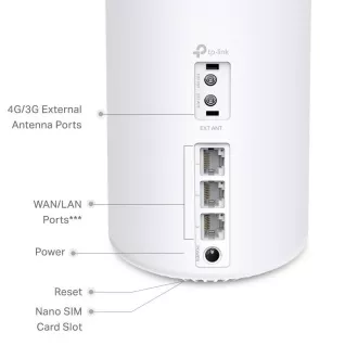 TP-Link Deco Deco X10-4G (1-pack) WiFi6 Mesh (AX1500, 2, 4GHz/5GHz, 3xGbELAN/WAN, 3G, 4G LTE, 1xnanoSIM)