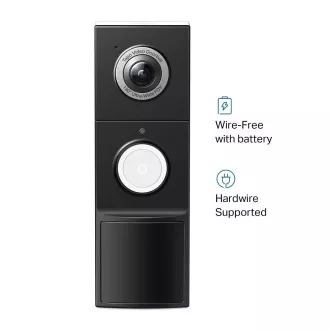 TP-Link Tapo D235 Chytrý video zvonček (5MP, 2K, WiFi, IR 10m, microSD)