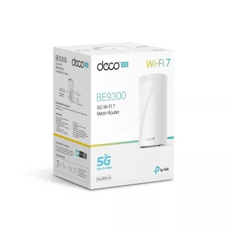 TP-Link Deco BE65-5G (1-pack) WiFi7 Mesh (BE9300, 2, 4GHz/5GHz/6GHz, 3x2, 5GbELAN/WAN, 1xUSB3.0, 4G LTE, 5G, 1xnanoSIM)