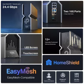 TP-Link Archer BE900 OneMesh/EasyMesh WiFi 7 router