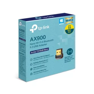 TP-Link Archer TX10UB Nano WiFi6 USB adaptér (AX900, 2, 4GHz/5GHz, USB2.0, Bluetooth5.3)