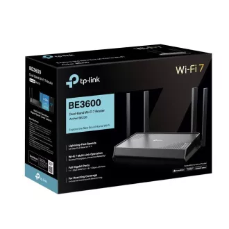 TP-Link Archer BE220 EasyMesh WiFi7 router (BE3600, 2, 4GHz/5GHz, 1xGbEWAN, 4xGbELAN)