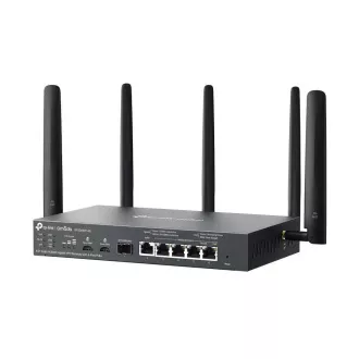 TP-Link ER706WP-4G OMADA VPN 4G+Cat6 router (AX3000, 1xSFP WAN/LAN, 1xGbEWAN, 4xGbELAN/WAN, 4xPoE+, 45W, 2xnanoSIM)