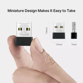 MERCUSYS MA14N WiFi6 USB nano adaptér (AX300, 2, 4GHz, USB2.0)