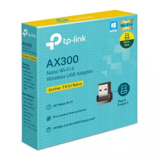 TP-Link Archer TX1U Nano WiFi6 USB adaptér (AX300, 2, 4GHz/5GHz, USB2.0)