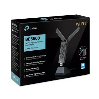 TP-Link Archer TBE400UH WiFi7 USB adaptér (BE6500, 2, 4GHz/5GHz/6GHz, USB3.0)