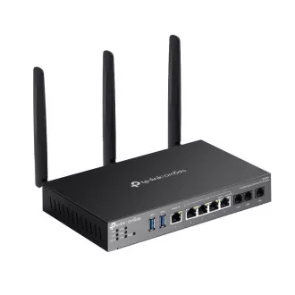 TP-Link DR3650V OMADA ADSL/VDSL gateway (AX3000, 3xRJ11(2xFXS, 1xDSL), 2, 4GHz/5GHz, 1xGbELAN/WAN, 4xGbE, 2xUSB3.0)