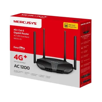 Mercusys MB235-4G WiFi5 EasyMesh router (AC1200, 4G LTE Cat6, 2, 4GHz/5GHz, 1xGbE LAN/WAN, 3xGbE LAN, 1xnanoSIM) - Použité