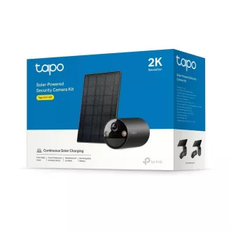 TP-Link Tapo C411 KIT vonkajšia kamera, solárny panel (3MP, 2K QHD, 1296p, IR 9m, WiFi, micro SD card, IP65)