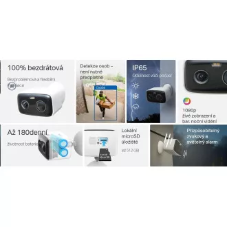 TP-Link Tapo C400 vonkajšia kamera (2MP, FullHD, 1080p, IR 10m, WiFi, micro SD card, IP65)