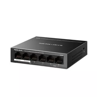 MERCUSYS switch MS106P (6x100Mb/s, 4xPoE+, 67W, fanless)