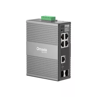 TP-Link OMADA priemyselný switch IES206G (4xGbE, 1xGbE/SFPcombo, 1xSFP, DIN, IP40, fanless)