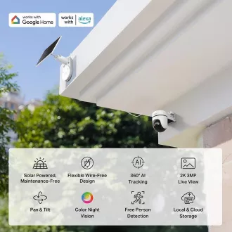 TP-Link Tapo C610 KIT vonkajšia kamera, solárny panel (3MP, 2K, 1296p, IR 10m, WiFi, micro SD card, IP65) TP-Link Tapo C610 KIT vonkajšia kamera, solárny panel (3MP, 2K, 1296p, IR 10m, WiFi, micro SD card, IP65)